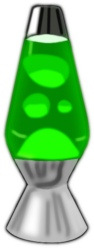 Lava lamp green