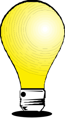 light bulb glowing