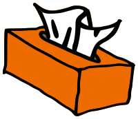 tissue box orange