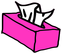 tissue box pink