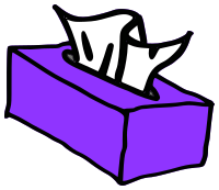 tissue box purple