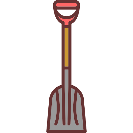 flat-end shovel