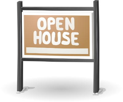 sign open house