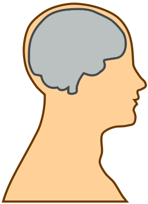 silhouette of a brain