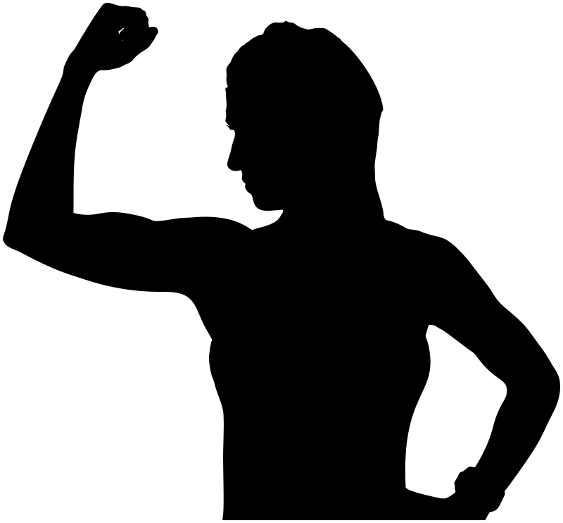 strong woman silhouette 1
