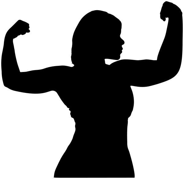 strong woman silhouette 2
