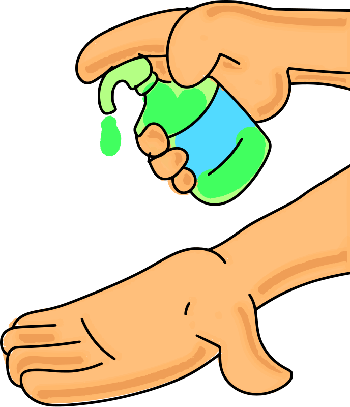 Hand sanitizer using