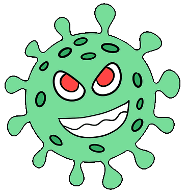 coronavirus-monster green