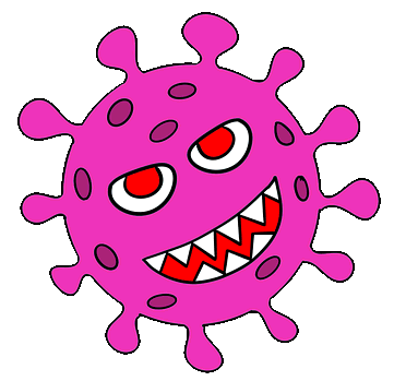 coronavirus-monster pink