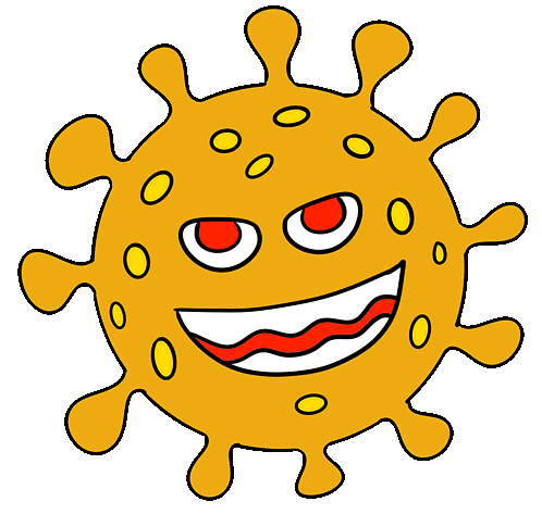 coronavirus-monster yellow