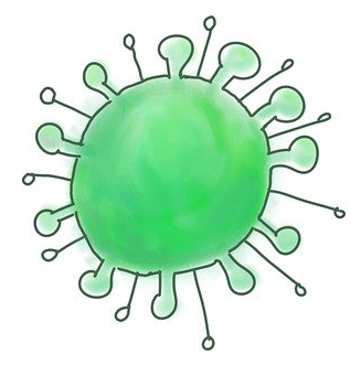 coronavirus clipart green