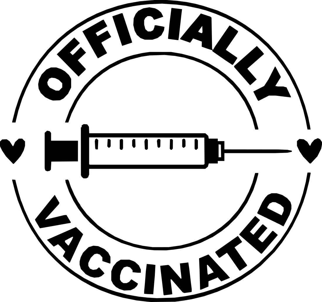officially vaccinated circle