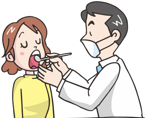 dentist examining