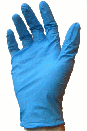 Disposable medical nitrile glove