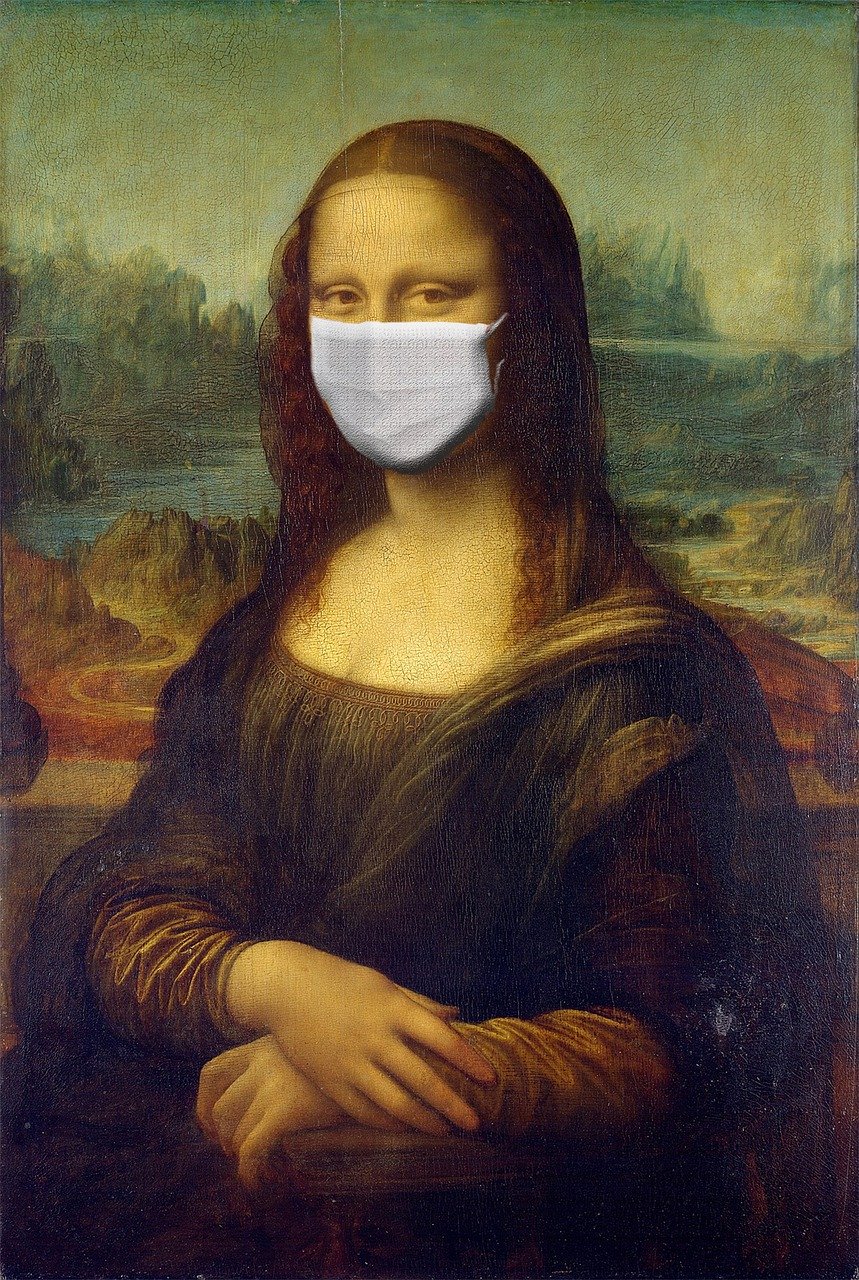 Mona Lisa covid mask