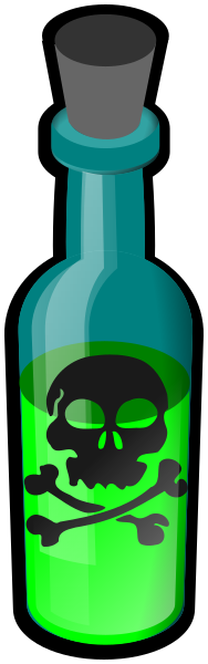 poison bottle green