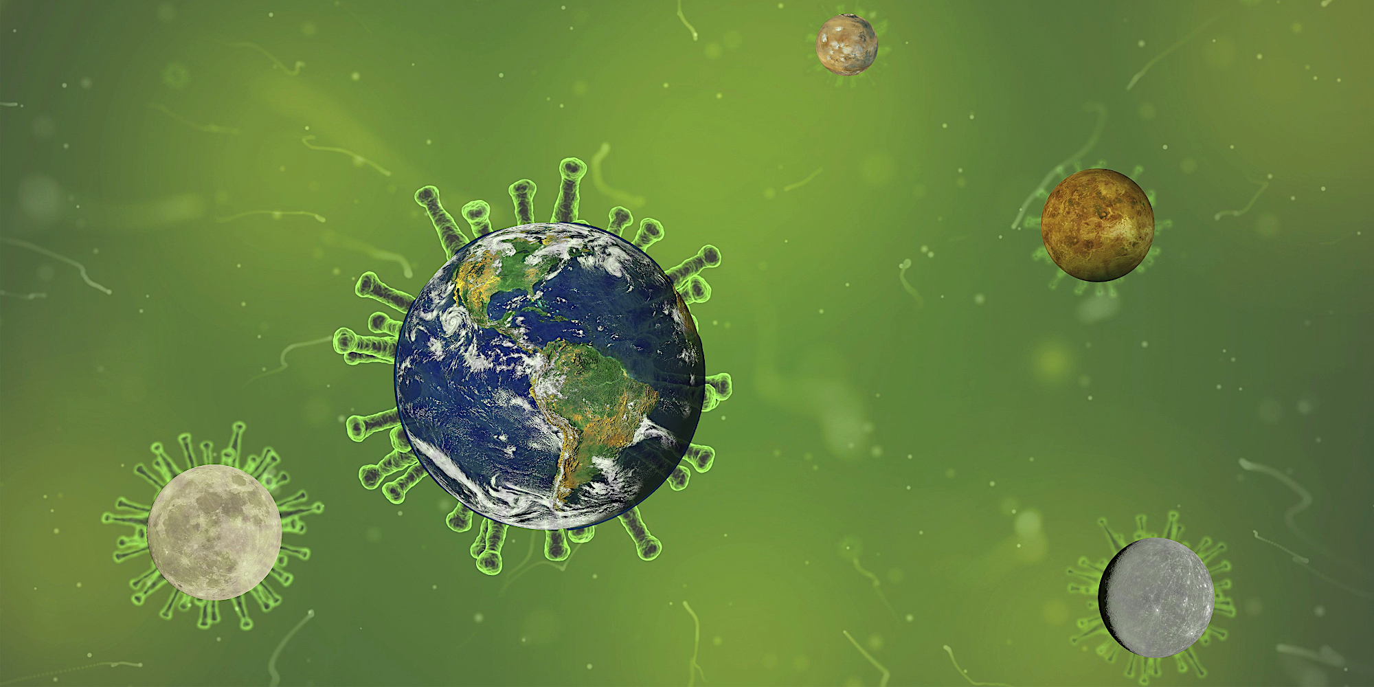virus world space