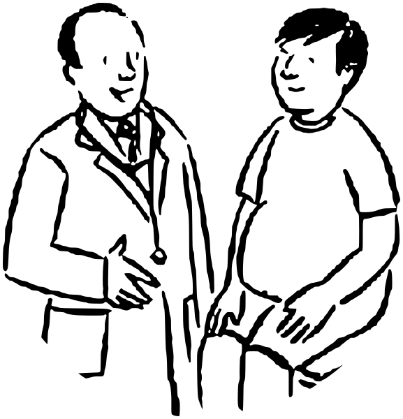 Doctor with Patient BW