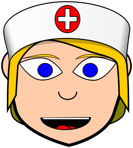 nurse face blonde