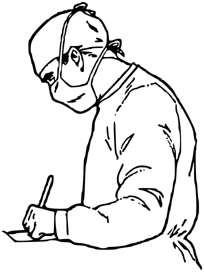surgeon lineart