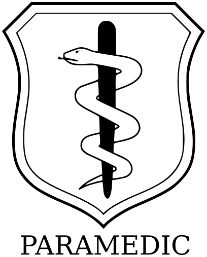 Paramedic Badge label
