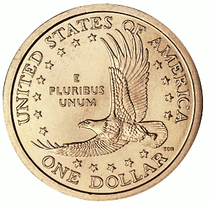 US Dollar Coin back