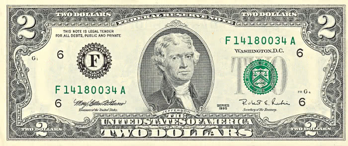 two dollar bill US