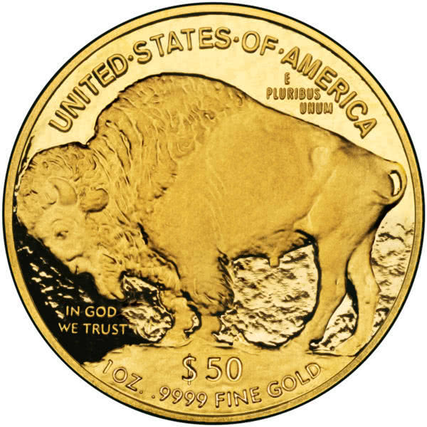 American buffalo gold bullion coin back