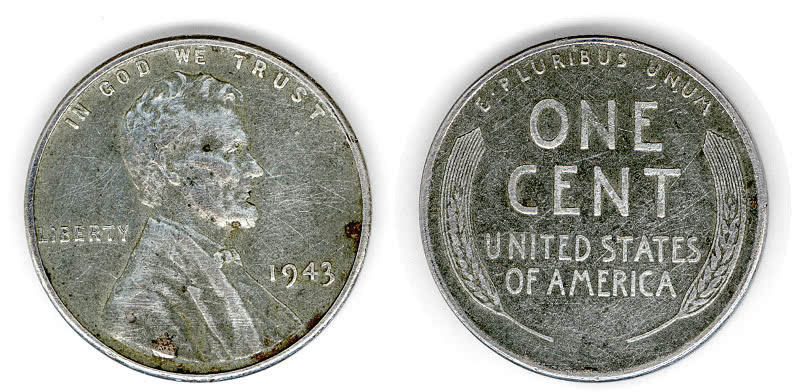 zinc penny 1943