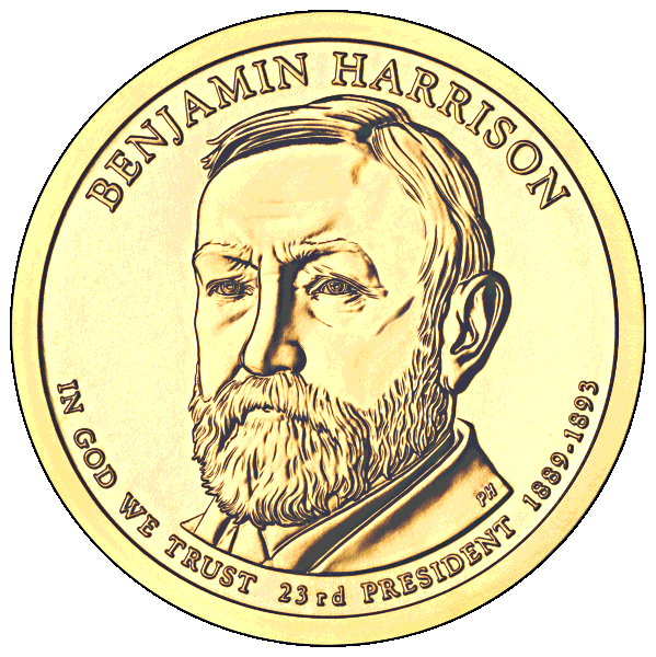Benjamin Harrison coin