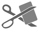 credit card cut icon