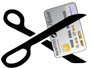 credit card cut silver