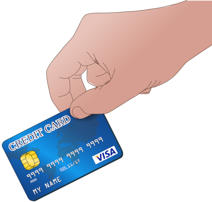 credit card in hand 2