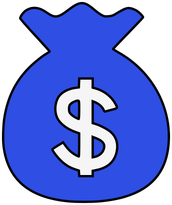 money bag blue