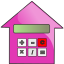 mortgage calculator icon pink