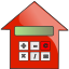 mortgage calculator icon red
