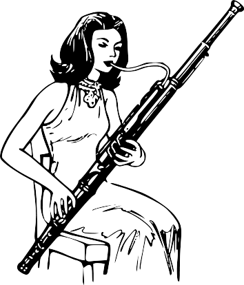 woman playing bassoon