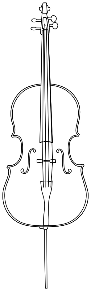 cello lineart