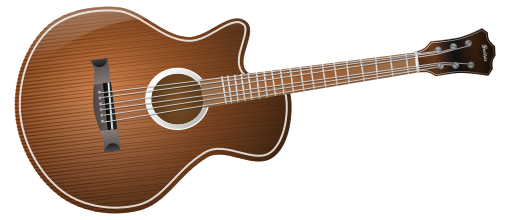 folk guitar shaded