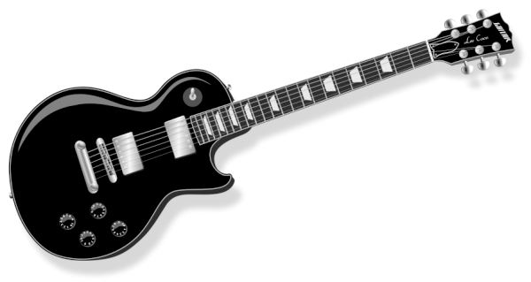 electric guitar black