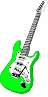 electric guitar green