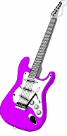 electric guitar purple