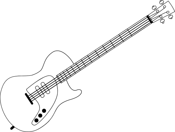 electric guitar outline