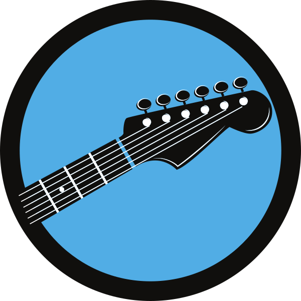 guitar icon blue