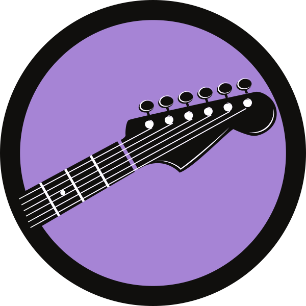 guitar icon purple