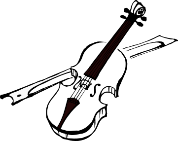 Violin line art