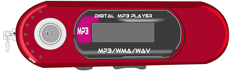 MP3 player red