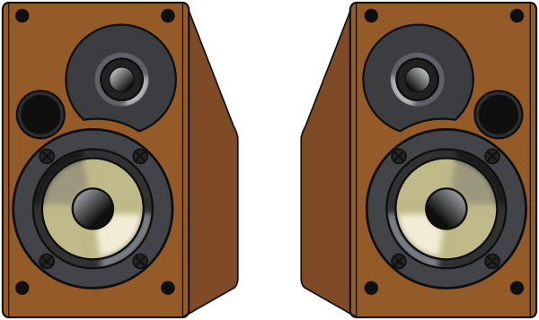 wooden speakers