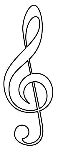 G clef outline