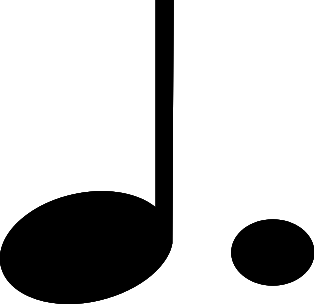 music dotted note